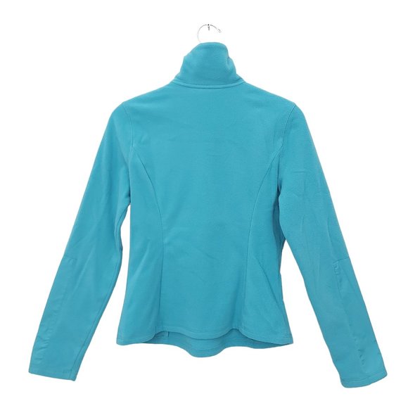 Express Sweatshirt Womens Medium Green Fleece 1/2 Zip Long Sleeve Cozy Comfy - Picture 2 of 11